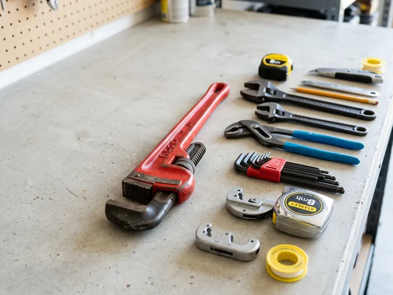 Professional plumbers in Woodhull, IL equipped with top-tier tools for residential and commercial plumbing services.